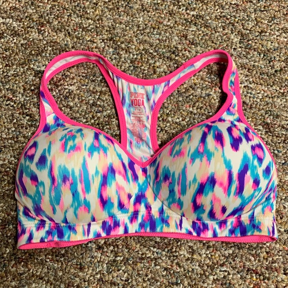 pink yoga bra